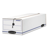 Liberty Check And Form Boxes, 6.25" X 24" X 4.5", White-blue, 12-carton