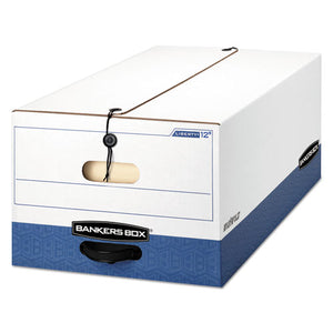 Liberty Heavy-duty Strength Storage Boxes, Legal Files, 15.25" X 24.13" X 10.75", White-blue, 4-carton