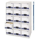 Stor-drawer Steel Plus Extra Space-savings Storage Drawers, 10.5" X 25.25" X 5.25", White-blue, 12-carton