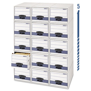Stor-drawer Steel Plus Extra Space-savings Storage Drawers, Legal Files, 17" X 25.5" X 11.5", White-blue, 6-carton