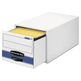 Stor-drawer Steel Plus Extra Space-savings Storage Drawers, Legal Files, 17" X 25.5" X 11.5", White-blue, 6-carton