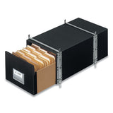 Staxonsteel Maximum Space-saving Storage Drawers, Letter Files, 14" X 25.5" X 11.13", Black, 6-carton