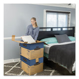 Smoothmove Prime Moving And Storage Boxes, Regular Slotted Container (rsc), 24" X 18" X 18", Brown Kraft-blue, 6-carton