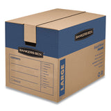 Smoothmove Prime Moving And Storage Boxes, Regular Slotted Container (rsc), 24" X 18" X 18", Brown Kraft-blue, 6-carton
