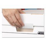 Data-pak Storage Boxes, Letter Files, 13.75" X 17.75" X 13", White-blue, 12-carton