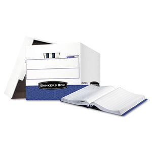 Data-pak Storage Boxes, Letter Files, 13.75" X 17.75" X 13", White-blue, 12-carton