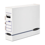 X-ray Storage Boxes, 5" X 18.75" X 14.88", White-blue, 6-carton