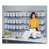 Stor-file Medium-duty Storage Boxes, Letter Files, 12" X 25.38" X 10.25", White, 20-carton