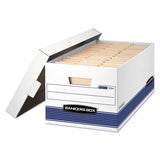 Stor-file Medium-duty Storage Boxes, Letter Files, 12" X 25.38" X 10.25", White, 20-carton