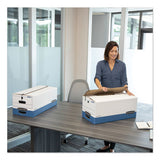 Stor-file Medium-duty Strength Storage Boxes, Letter Files, 12" X 24.13" X 10.25", White, 20-carton