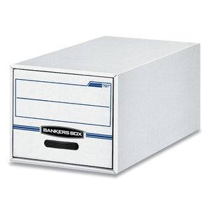 Stor-drawer Basic Space-savings Storage Drawers, Letter Files, 14" X 25.5" X 11.5", White-blue, 6-carton