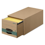 Stor-drawer Steel Plus Extra Space-savings Storage Drawers, Letter Files, 14" X 25.5" X 11.5", Kraft-green, 6-carton