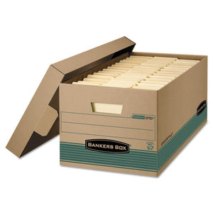 Stor-file Medium-duty Storage Boxes, Legal Files, 15.88" X 25.38" X 10.25", Kraft-green, 12-carton