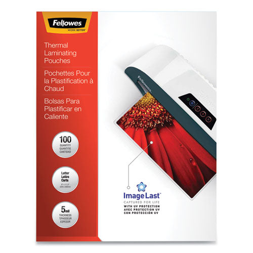 Imagelast Laminating Pouches With Uv Protection, 5 Mil, 9