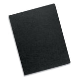 Linen Texture Binding System Covers, 11-1-4 X 8-3-4, Black, 200-pack