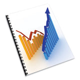 Executive Leather-like Presentation Cover, Round, 11-1-4 X 8-3-4, Navy, 50-pk