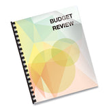 Futura Binding System Covers, Square Corners, 11 X 8 1-2, Frost, 25-pack