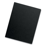 Futura Binding System Covers, Round Corners, 11 1-4 X 8 3-4, Black, 25-pack