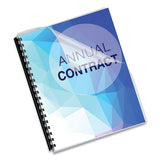 Crystals Presentation Covers With Round Corners, 11 1-4 X 8 3-4, Clear, 25-pack