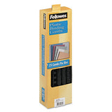 Plastic Comb Bindings, 5-8" Diameter, 120 Sheet Capacity, Black, 25 Combs-pack
