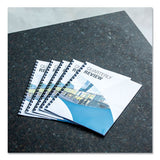 Plastic Comb Bindings, 3-8" Diameter, 55 Sheet Capacity, Black, 100 Combs-pack