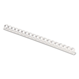 Plastic Comb Bindings, 3-8" Diameter, 55 Sheet Capacity, White, 100 Combs-pack