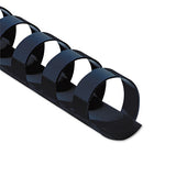 Plastic Comb Bindings, 1-2" Dia, 90 Sheet Capacity, Navy Blue, 100 Combs-pack