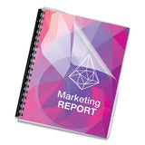 Crystals Presentation Covers W-round Corner, 11 1-4 X 8 3-4, Clear, 100-pack