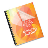 Crystals Presentation Covers W-square Corner, 3-hole, 11 X 8 1-2, Clear, 100-pk