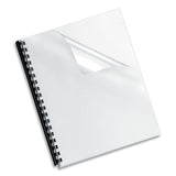 Crystals Presentation Covers W-square Corner, 3-hole, 11 X 8 1-2, Clear, 100-pk