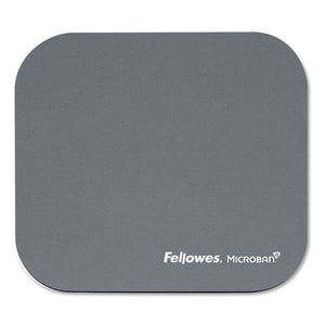 Mouse Pad W-microban, Nonskid Base, 9 X 8, Graphite