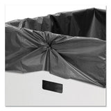 Waste And Recycling Bin, 50 Gal, White, 10-carton