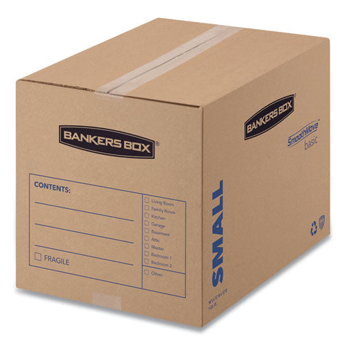 Smoothmove Basic Moving Boxes, Small, Regular Slotted Container (rsc), 16