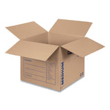 Smoothmove Basic Moving Boxes, Medium, Regular Slotted Container (rsc), 18" X 18" X 16", Brown Kraft-blue, 20-bundle