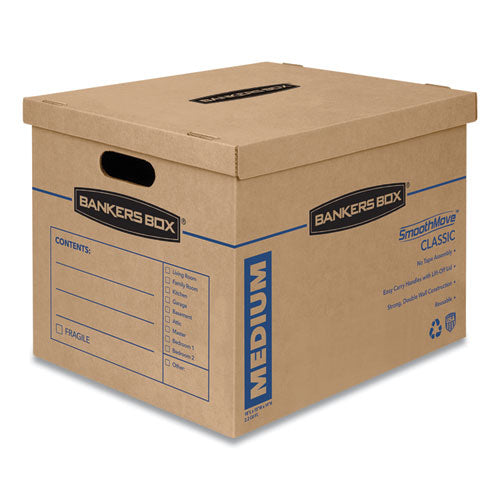 Smoothmove Classic Moving-storage Boxes, Medium, Half Slotted Container (hsc), 18