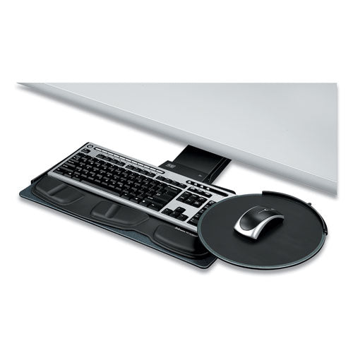 Professional Sit-stand Adjustable Keyboard Platform, 19w X 10.63d, Black