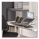Office Suites Laptop Riser, 15.13" X 11.38" X 4.5" To 6.5", Black-silver, Supports 10 Lbs
