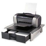 Office Suites™ Printer-machine Stand, 21 1-4 X 18 1-16 X 5 1-4, Black-silver
