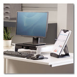 Office Suites Desktop Copyholder, Plastic, 150 Sheet Capacity, Black-silver