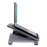 Office Suites Laptop Riser Plus, 15.06" X 10.5" X 6.5", Black-silver, Supports 10 Lbs