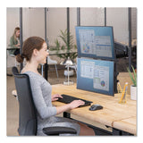 Platinum Series Dual Stacking Arm For 27" Monitors, 360 Deg Rotation, 180 Deg Tilt, 360 Deg Pan, Black, Supports 22 Lb