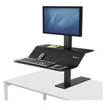 Lotus Ve Sit-stand Workstation, 29" X 28.5" X 27.5" To 42.5", Black