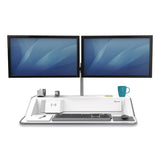 Lotus Dx Sit-stand Workstation, 32.75w X 24.25d X 22.5h, White