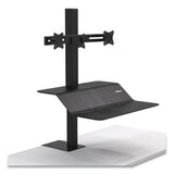 Lotus Ve Sit-stand Workstation - Dual, 29w X 28.5d X 42.5h, Black