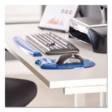Gel Crystals Keyboard Wrist Rest, 18.5" X 2.25", Blue