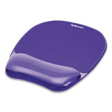 Gel Crystals Mouse Pad With Wrist Rest, 7.87" X 9.18", Purple