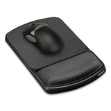 Gel Mouse Pad With Wrist Rest, 6.25" X 10.12", Graphite-platinum