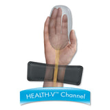 Ergonomic Memory Foam Wrist Rest W-attached Mouse Pad, Black