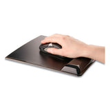 Gel Wrist Support W-attached Mouse Pad, Black