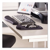 Plushtouch Mouse Pad With Wrist Rest, Foam, Graphite, 7 1-4 X 9-3-8